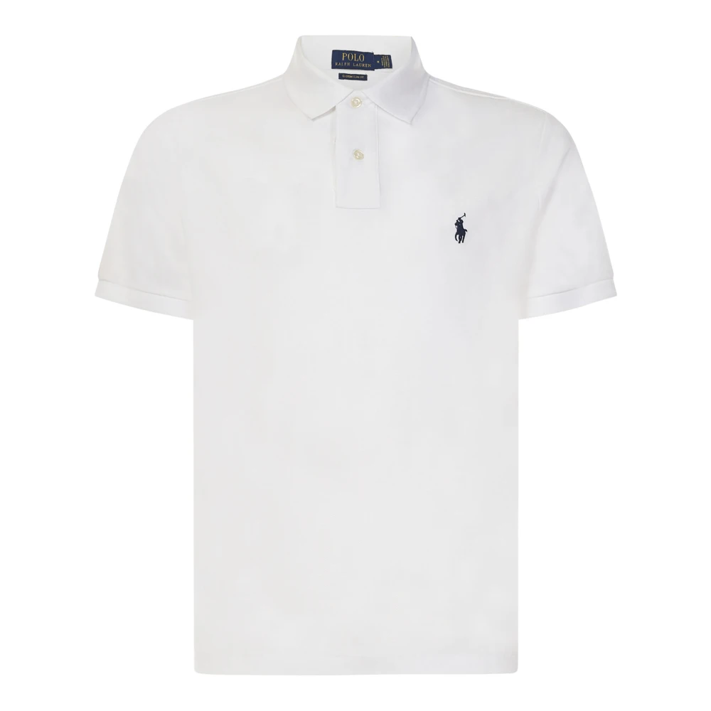 Polo Ralph Lauren Witte Polo Shirt met Pony Borduursel White Heren