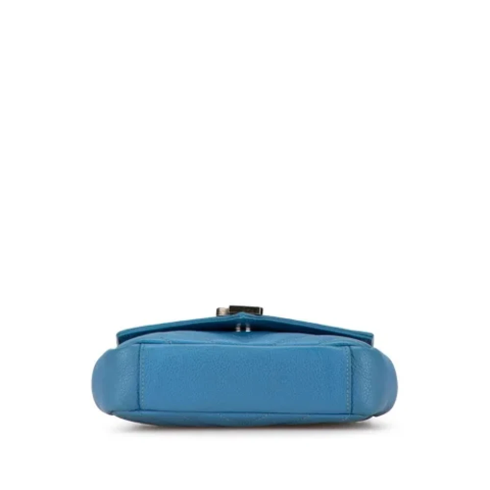 Saint Laurent Vintage Pre-owned Leather shoulder-bags Blue Dames