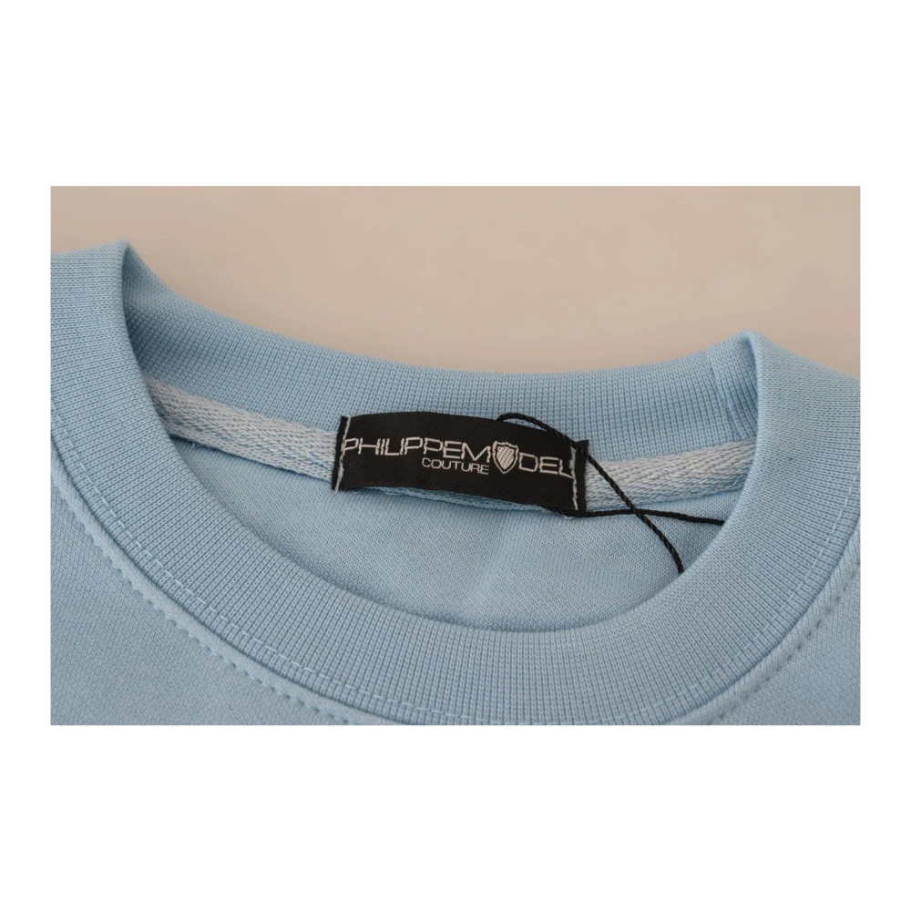 Philippe Model Blauwe Logo Bedrukte Trui met Lange Mouwen Blue Dames