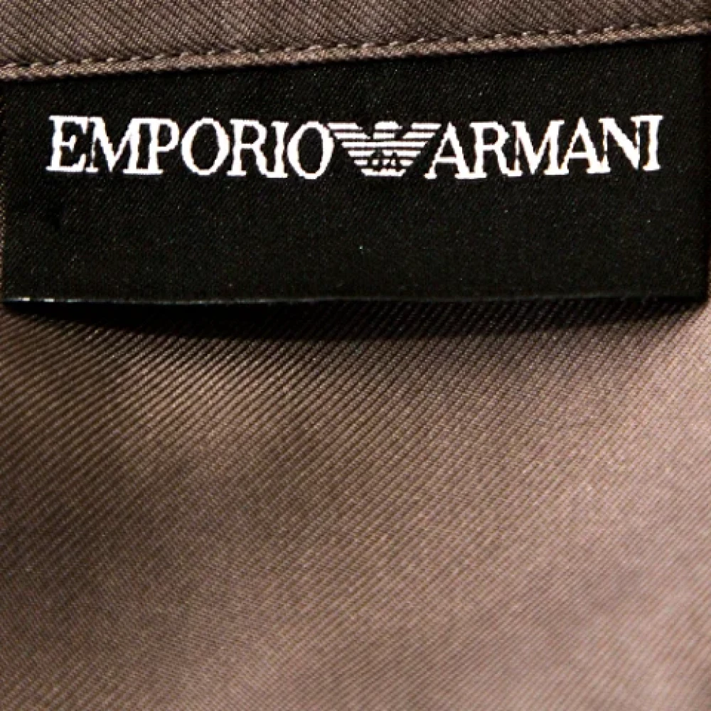 Armani Pre-owned Silk tops Gray Dames