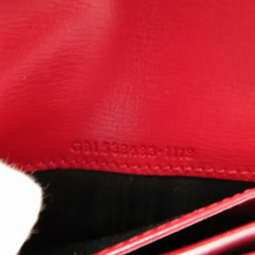 Saint Laurent Vintage Pre-owned Leather wallets Red Dames