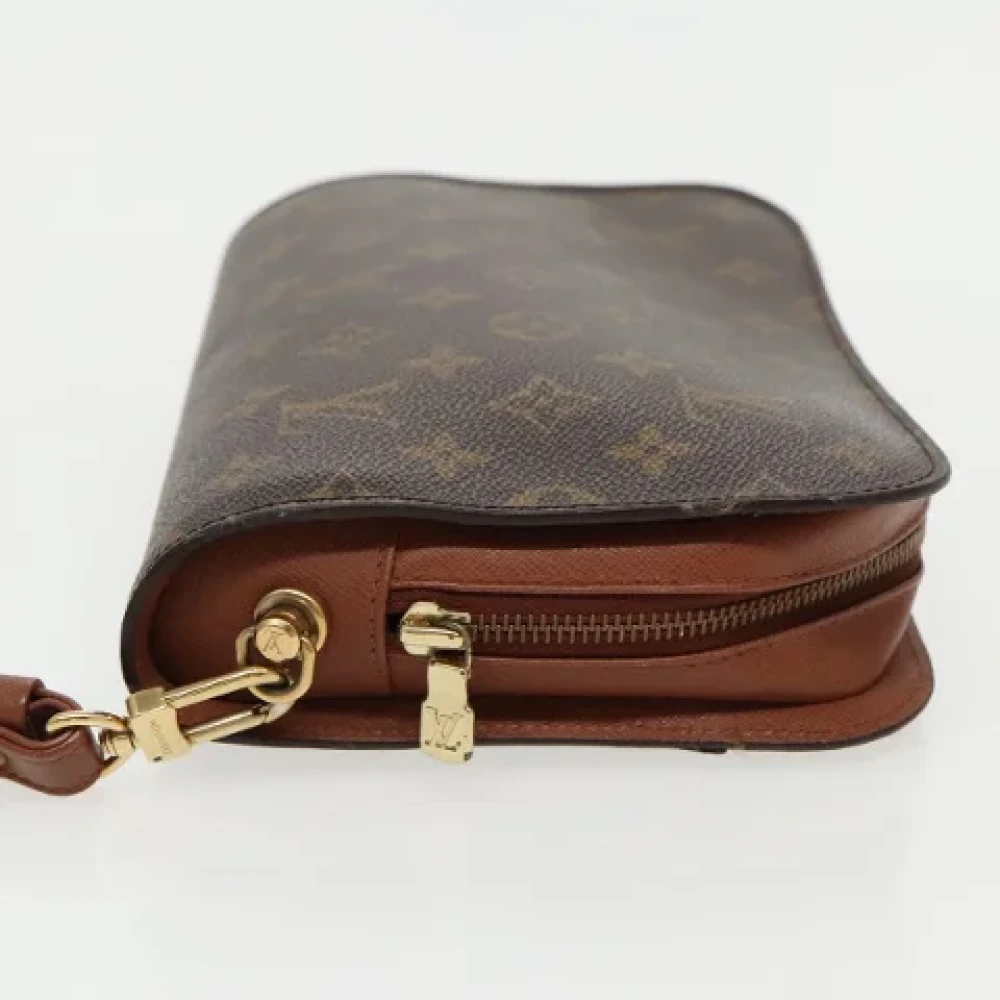 Louis Vuitton Vintage Pre-owned Canvas clutches Brown Dames