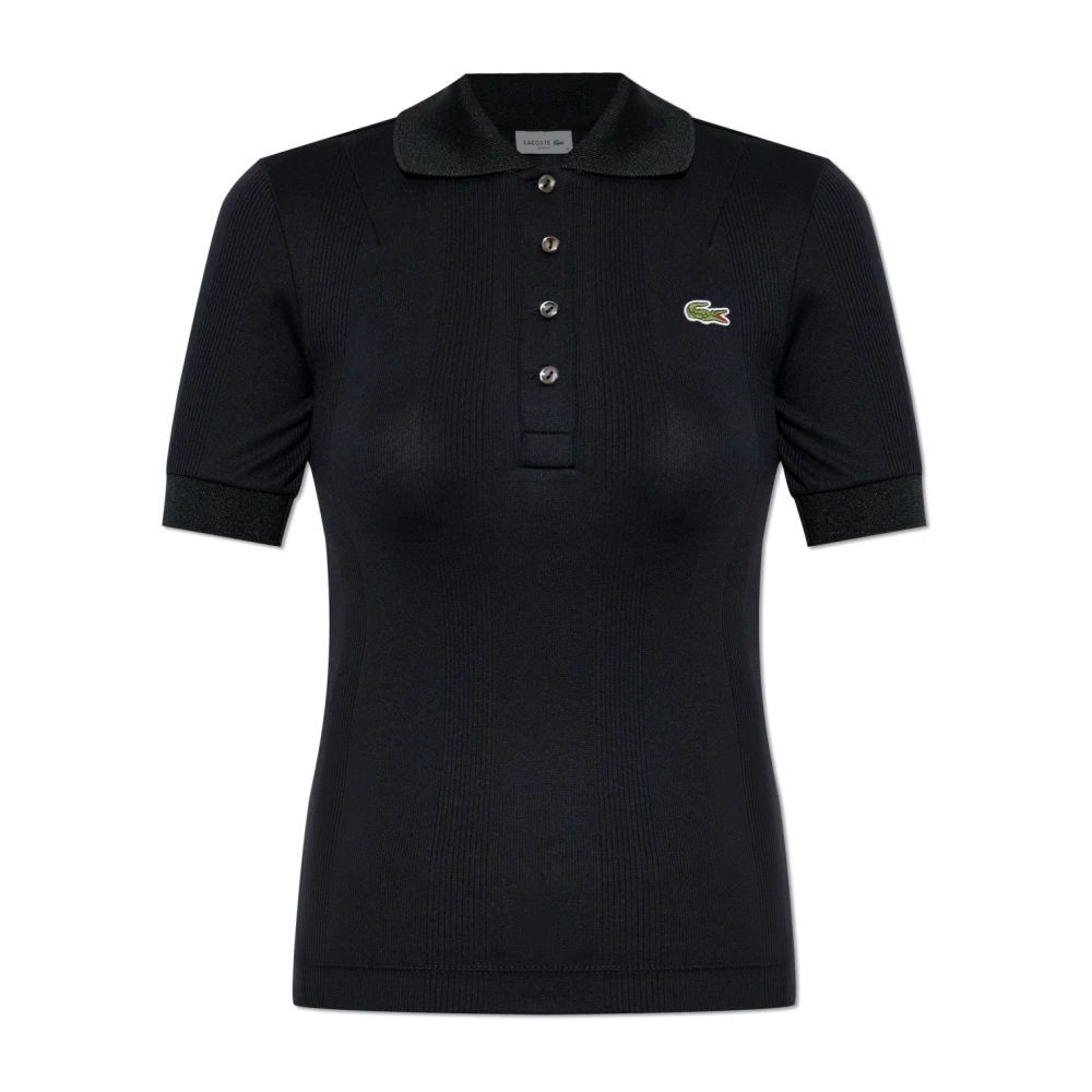 Lacoste Polo met logo Black Dames