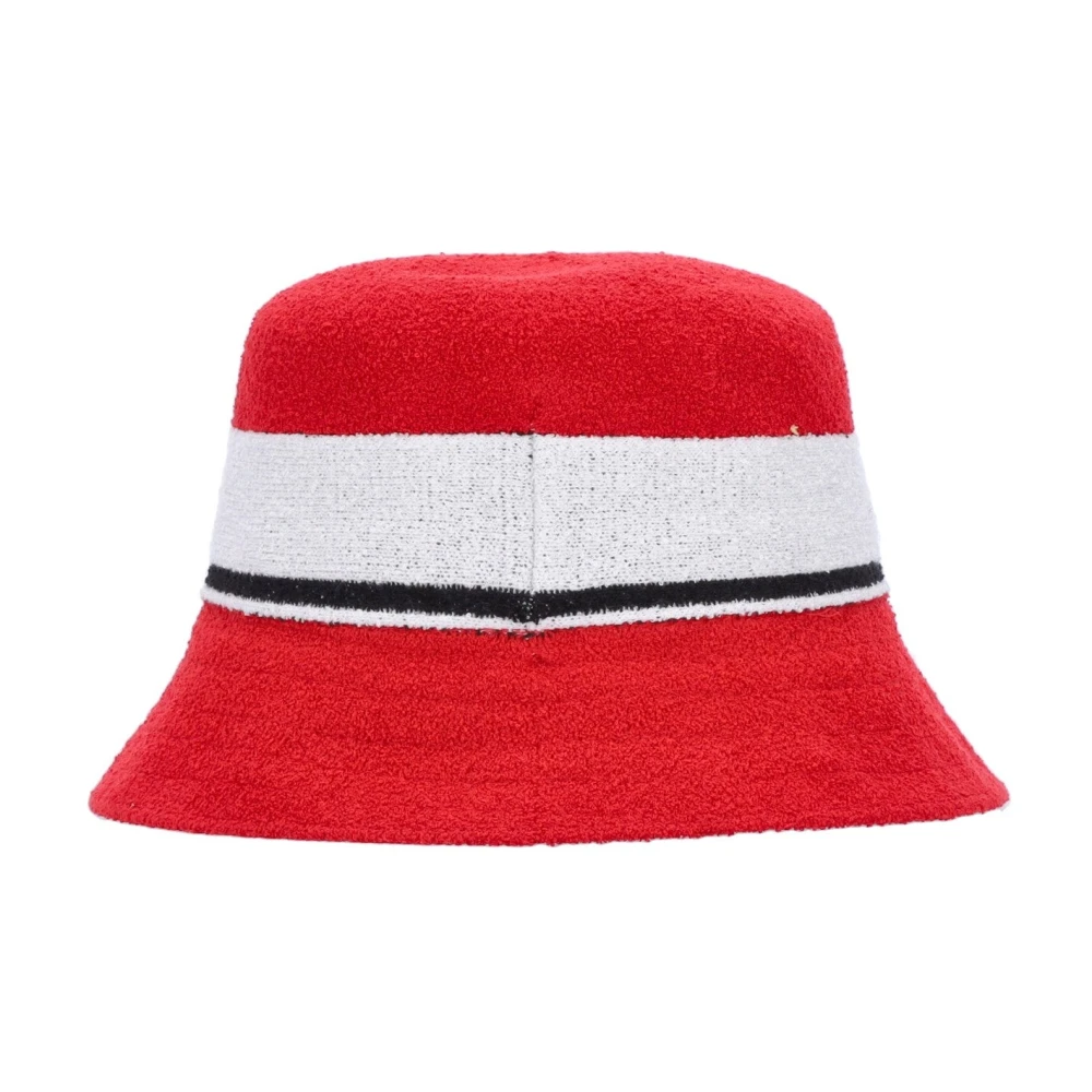 Kangol Gestreepte emmerhoed in Scarlet Red Heren
