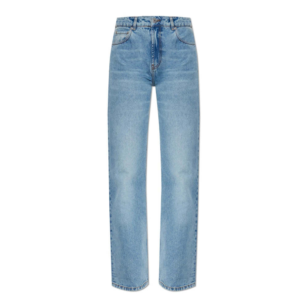 Ami Paris Women's Blue Large Fit Jeans - Straight Fit Jeans - W27 - Jeans