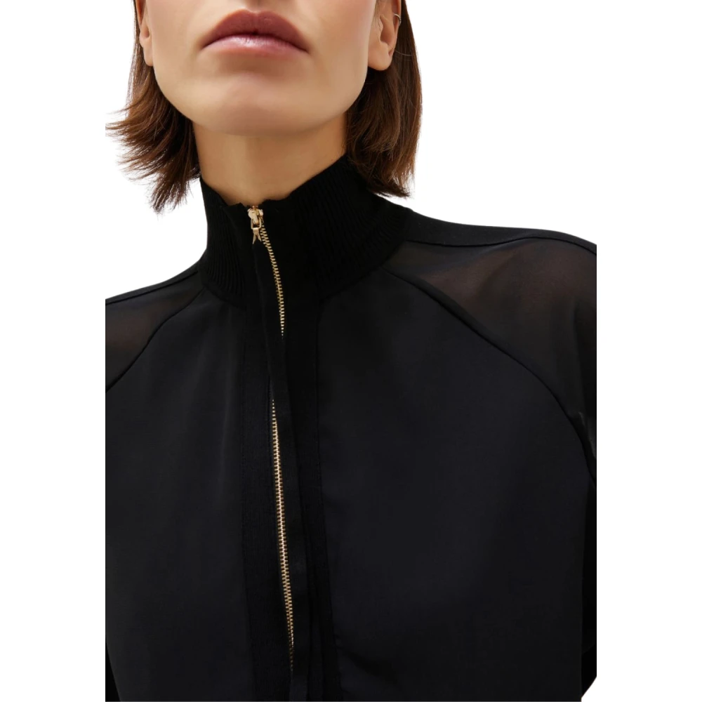 Marella Zwarte Jas Sbarco1 Black Dames