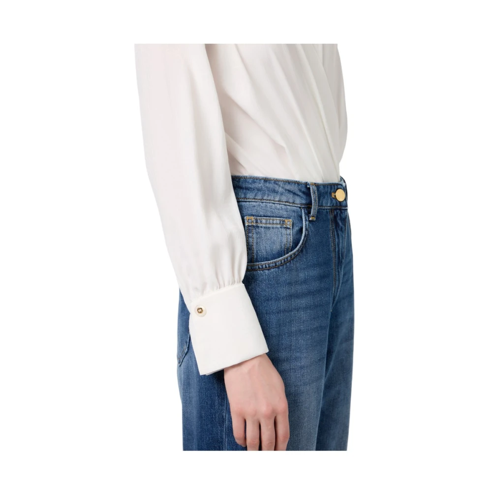 Elisabetta Franchi Elegante Witte Blouse White Dames