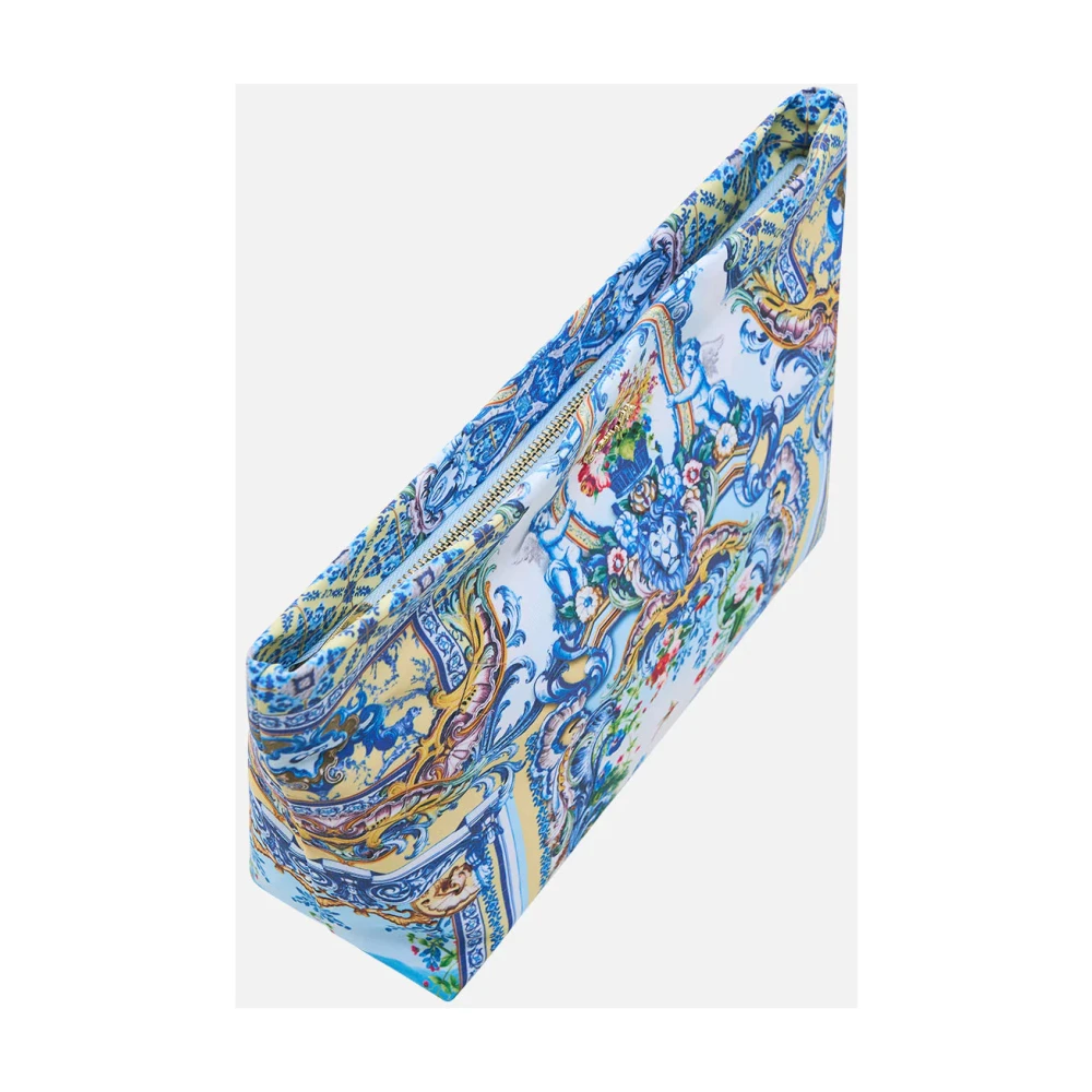 Camilla Portugal-geïnspireerde Make-up Clutch Blue Dames