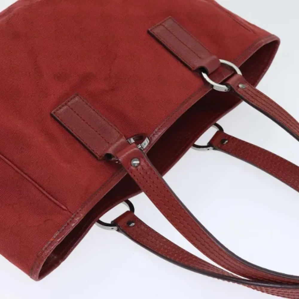 Gucci Vintage Pre-owned Canvas gucci-bags Red Dames