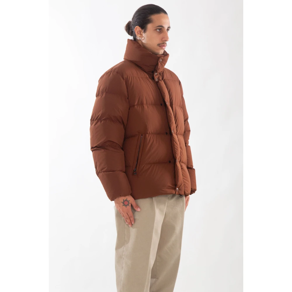 Afterlabel Matte donsjack in Chamonix-stijl Brown Heren