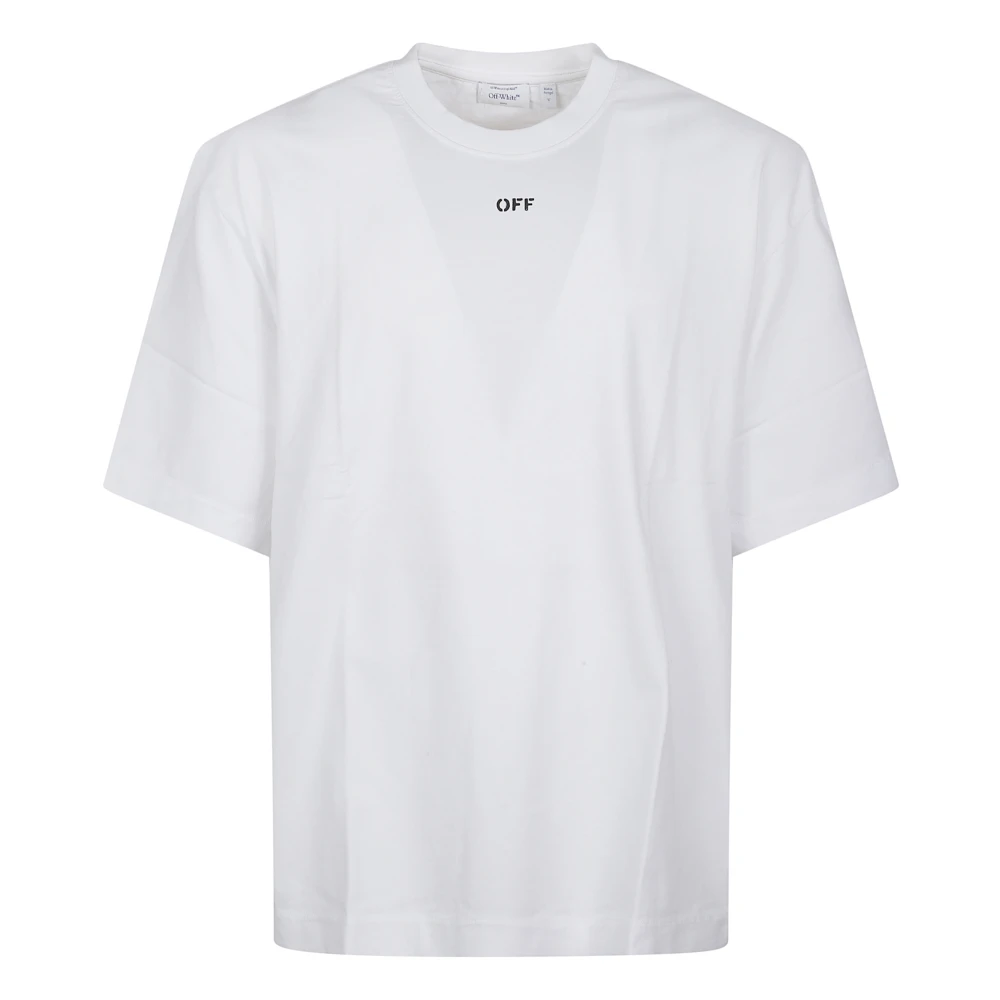 Off White Men's White Off T-Shirts, M, 3D Spray Arrow Skate T-Shirt