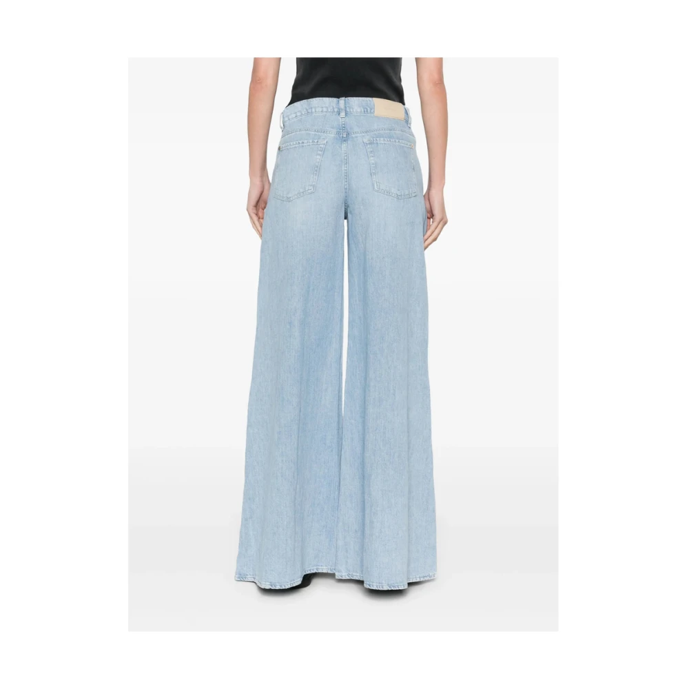 7 For All Mankind Lichtblauwe Klassieke Vijf Zakken Jeans Blue Dames