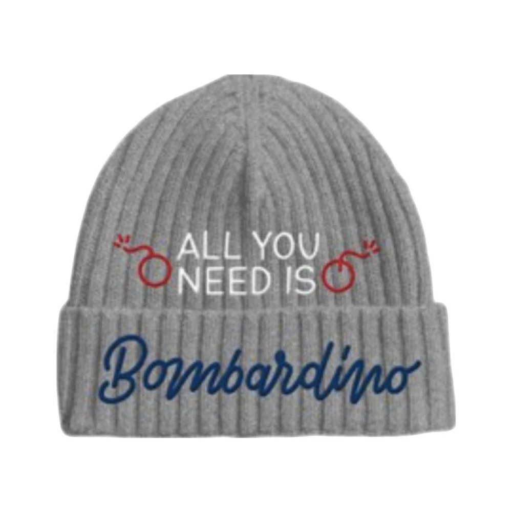 MC2 Saint Barth Wollen Beanie Bombardino Stijl Gray Heren