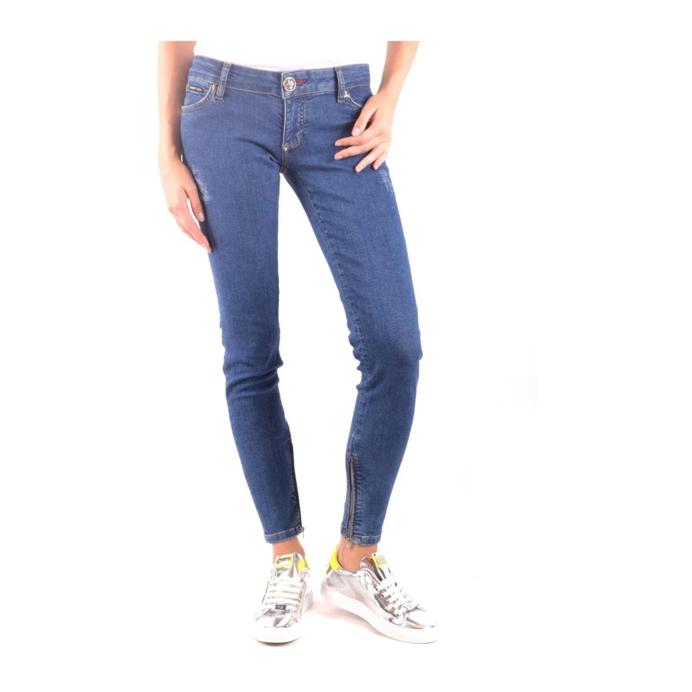 Philipp Plein Women's Blue Skinny Jeans - Skinny Fit Jeans - W30 - Jeans