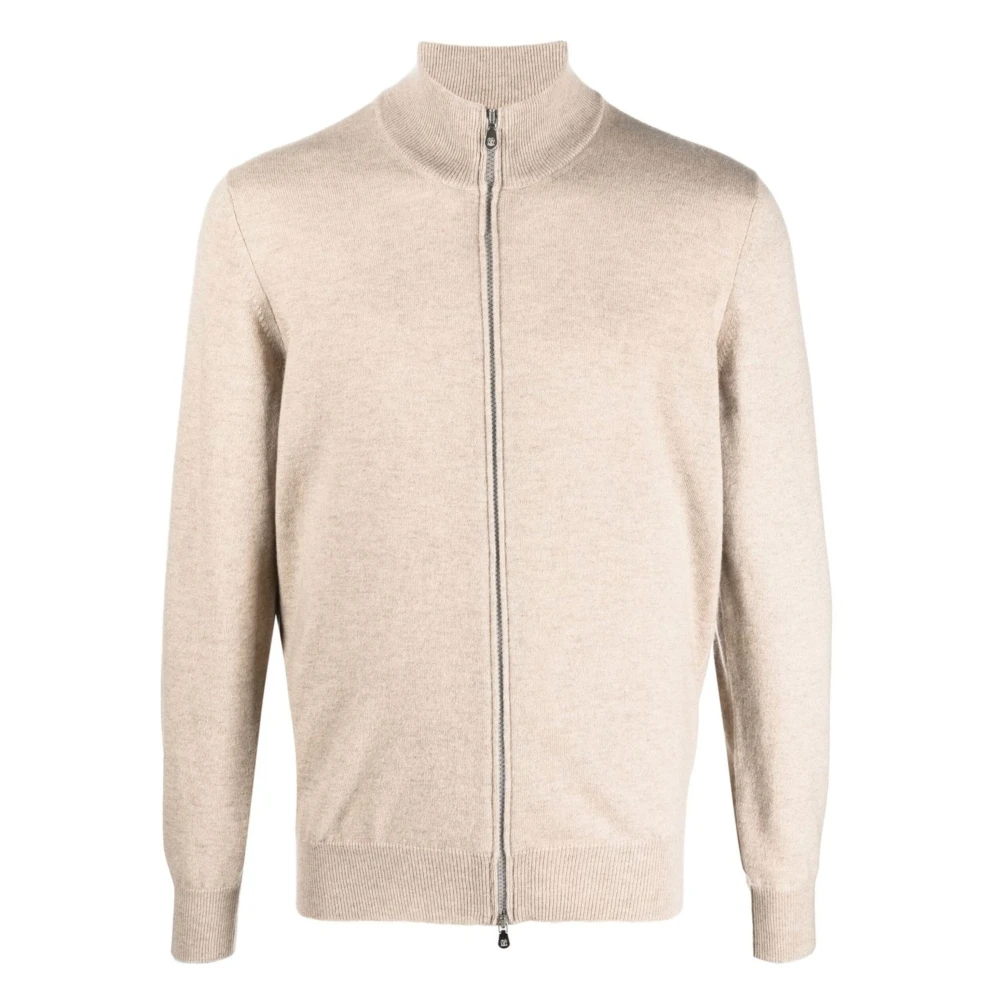 BRUNELLO CUCINELLI Kasjmier Vest in Kameel en Kiezel Beige Heren
