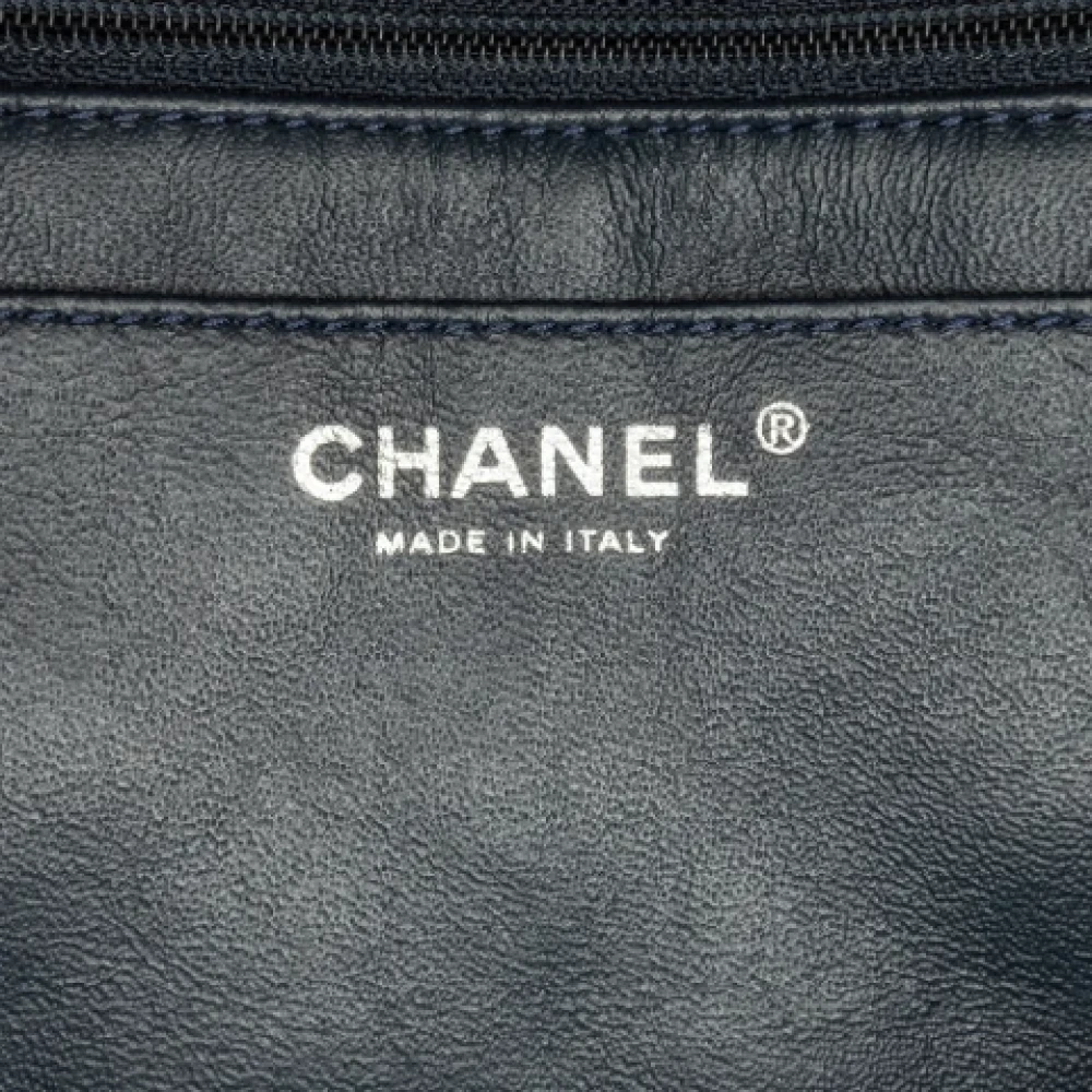 Chanel Vintage Pre-owned Leather chanel-bags Blue Dames