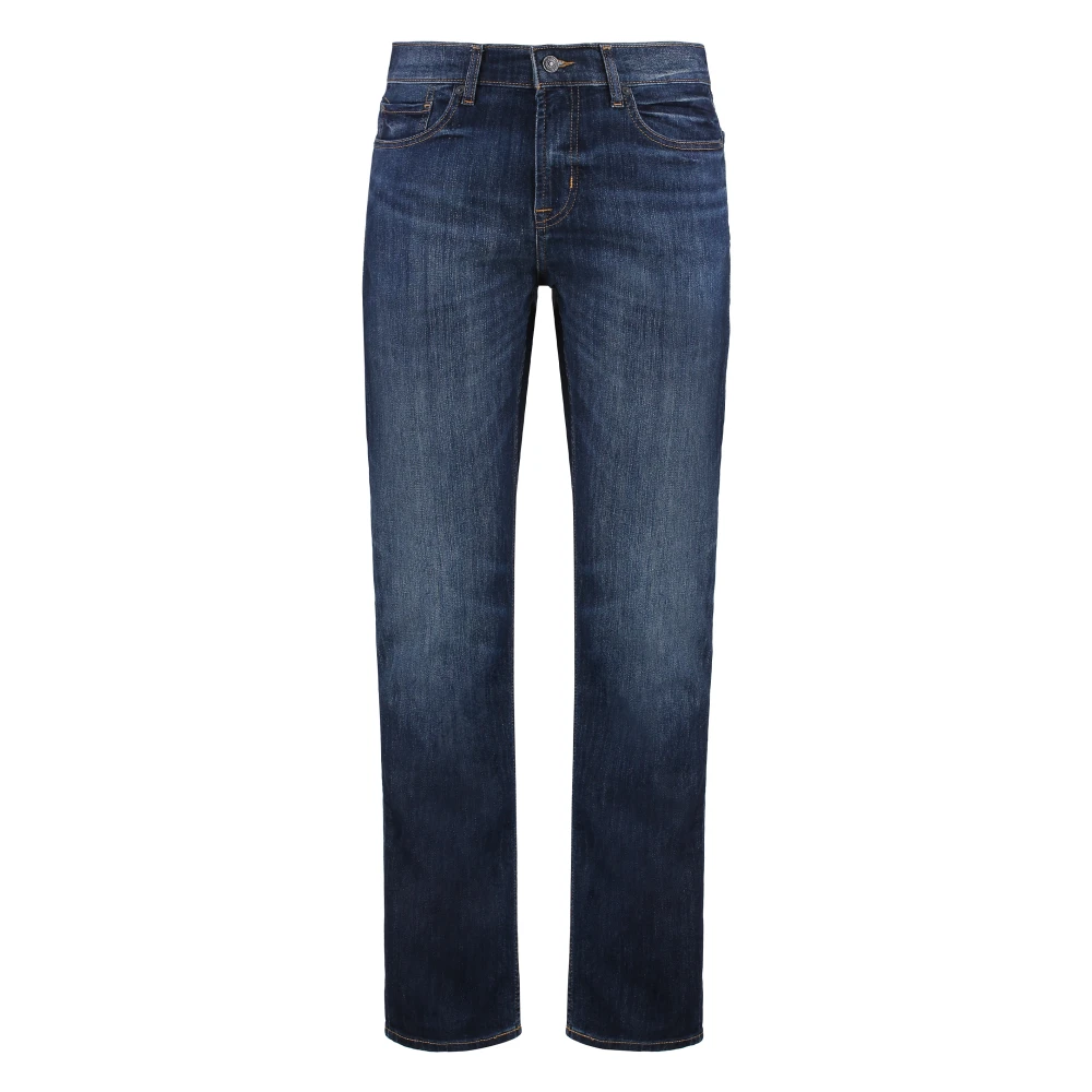 7 For All Mankind Slim Fit Jeans Donkerblauw Blue Heren