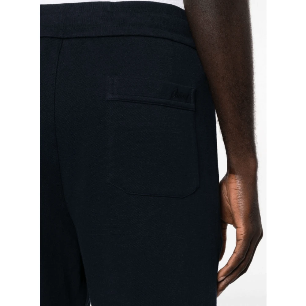 Brioni Straight Trousers Blue Heren