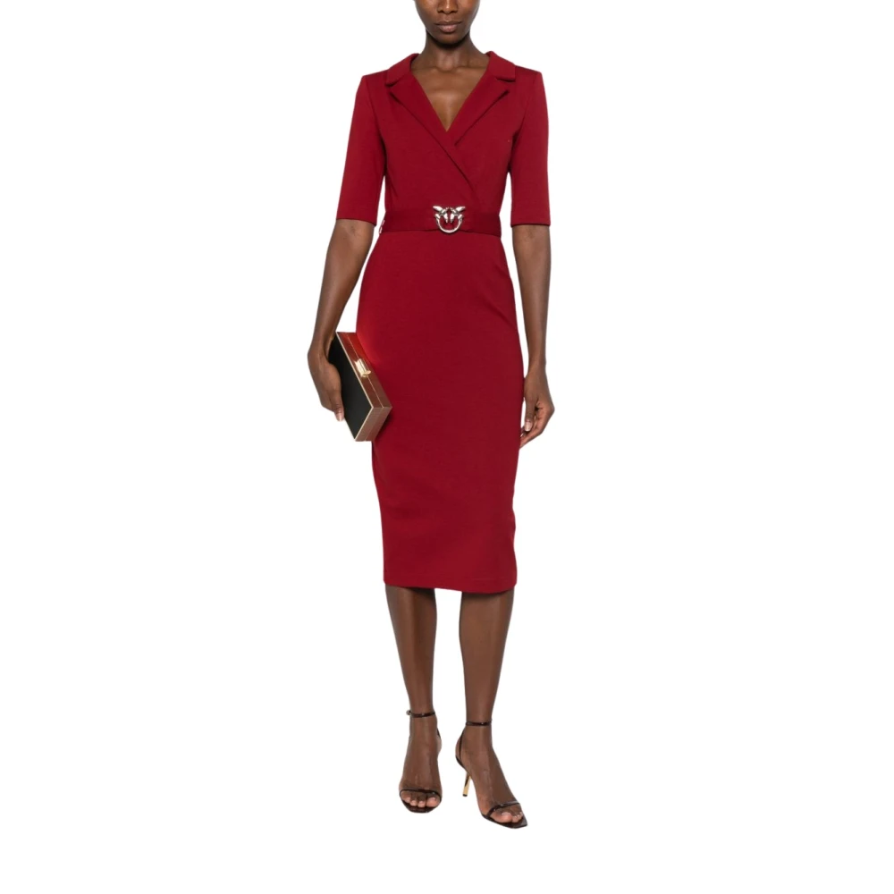 Pinko , Wrap Dresses, Female, Red, L, Wrap Dress