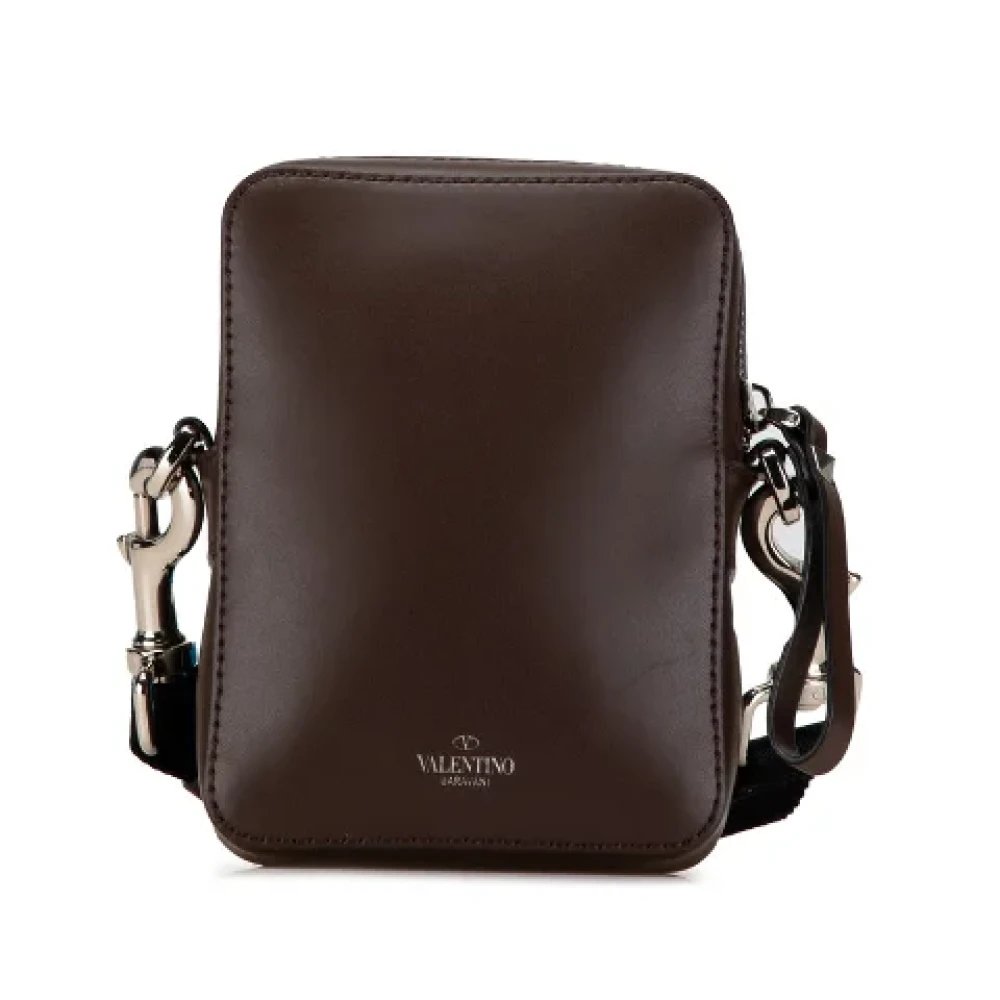 Valentino Vintage Pre-owned Leather shoulder-bags Brown Dames