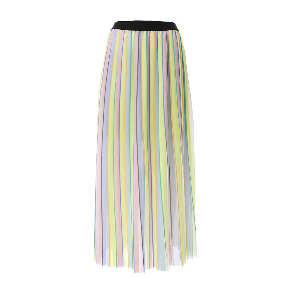 Karl Lagerfeld Multicolor Gestreepte Geplooide Rok Multicolor Dames