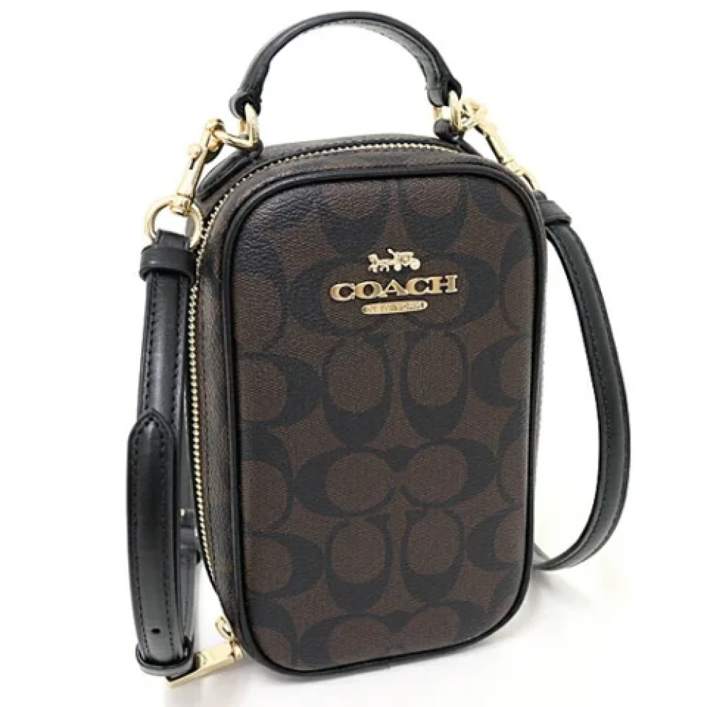 Coach Pre-owned Canvas shoulder-bags Black Dames