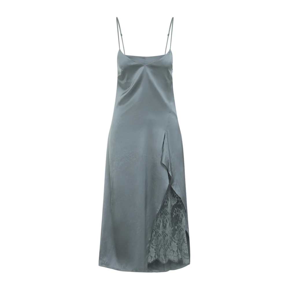 Acne Studios Women's Green Satin Dress