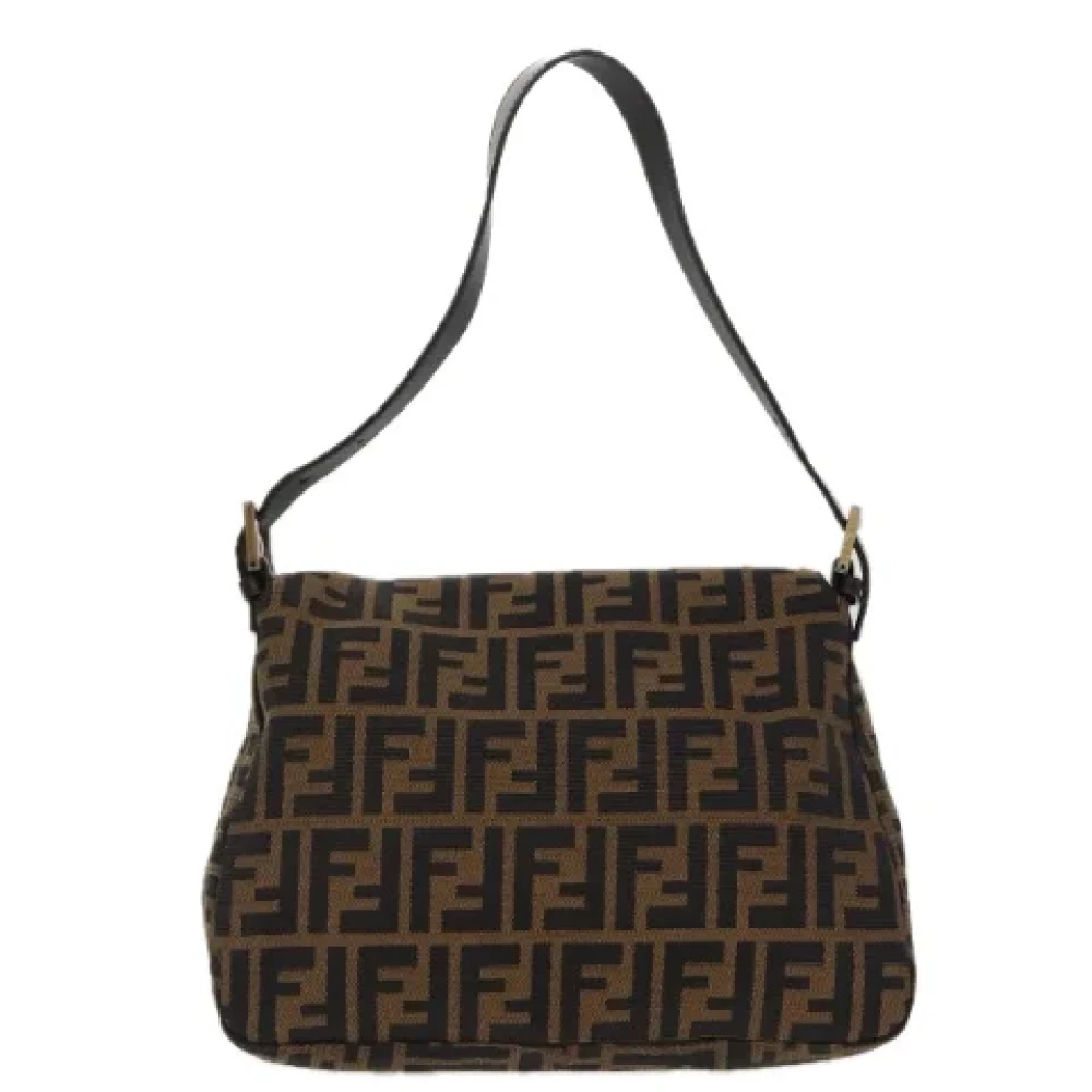Fendi Vintage Pre-owned Canvas fendi-bags Brown Dames