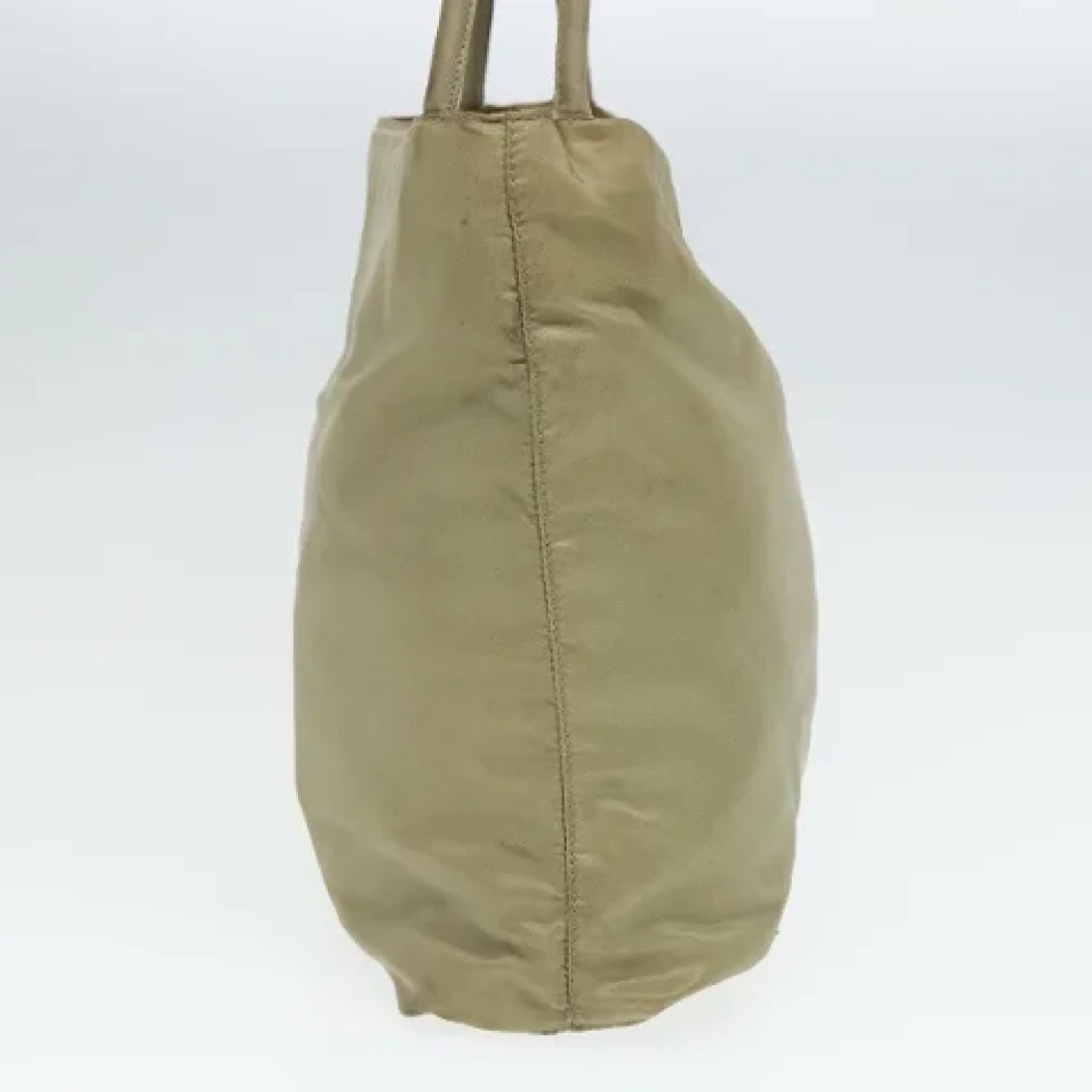 Prada Vintage Pre-owned Nylon prada-bags Beige Dames