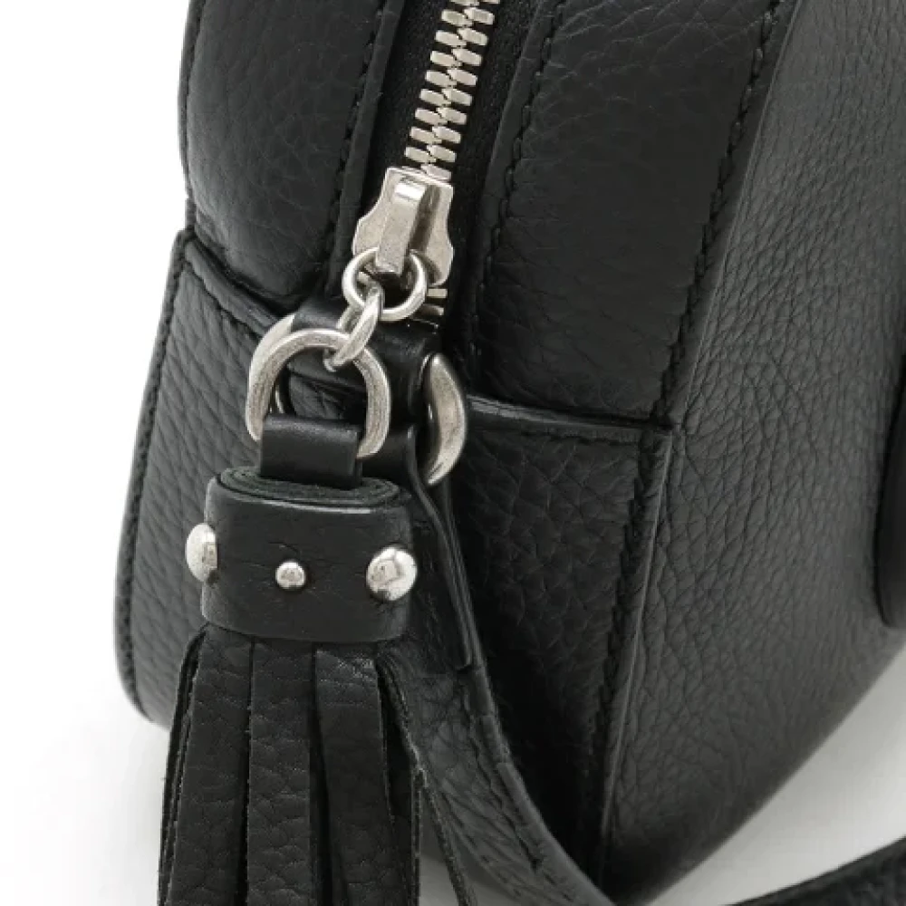 Gucci Vintage Pre-owned Leather crossbody-bags Black Dames