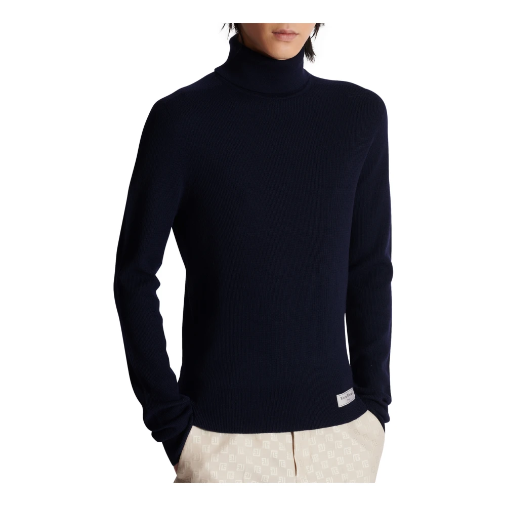 Balmain PB turtleneck Blue Heren