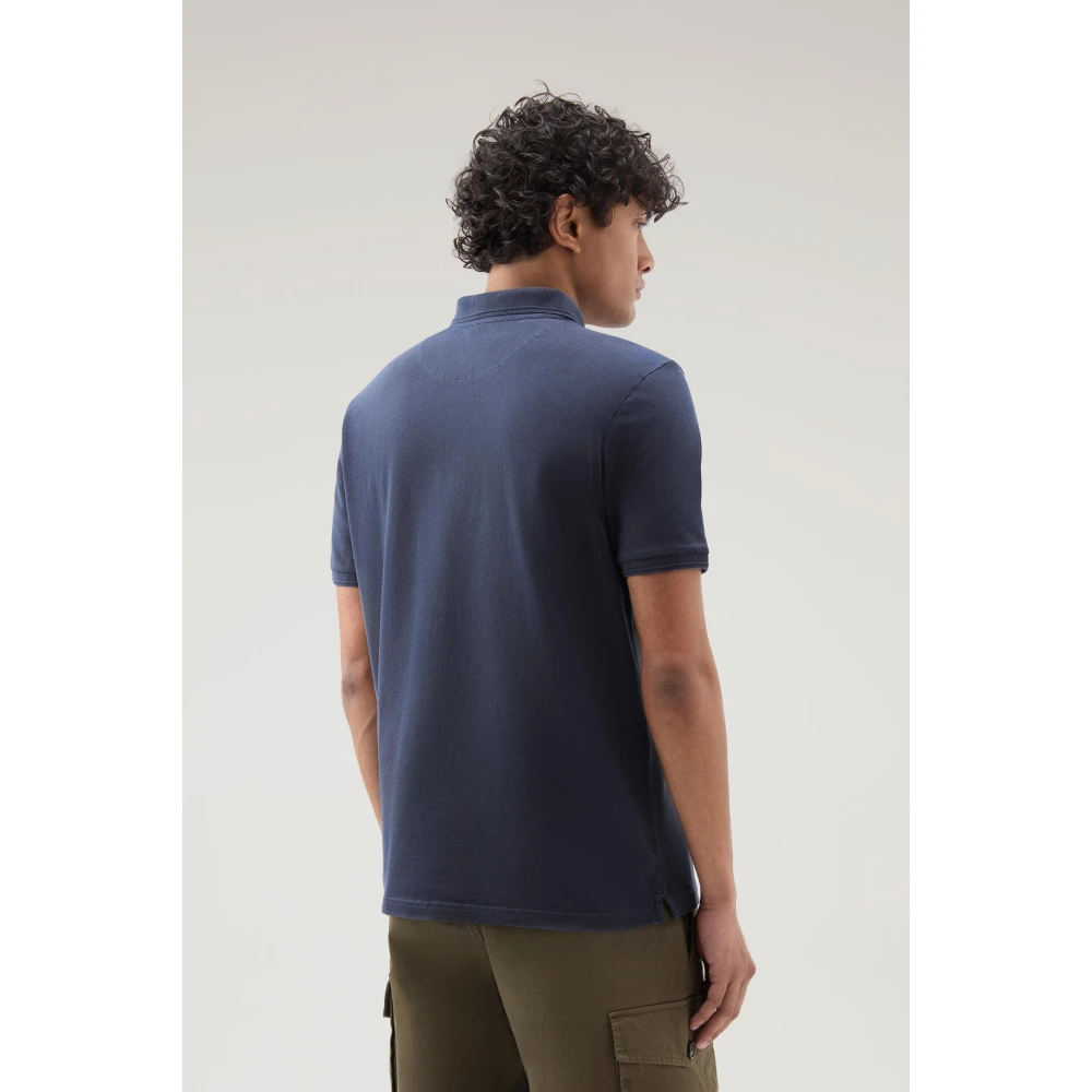 Woolrich Klassieke Polo voor de Zomer Blue Heren