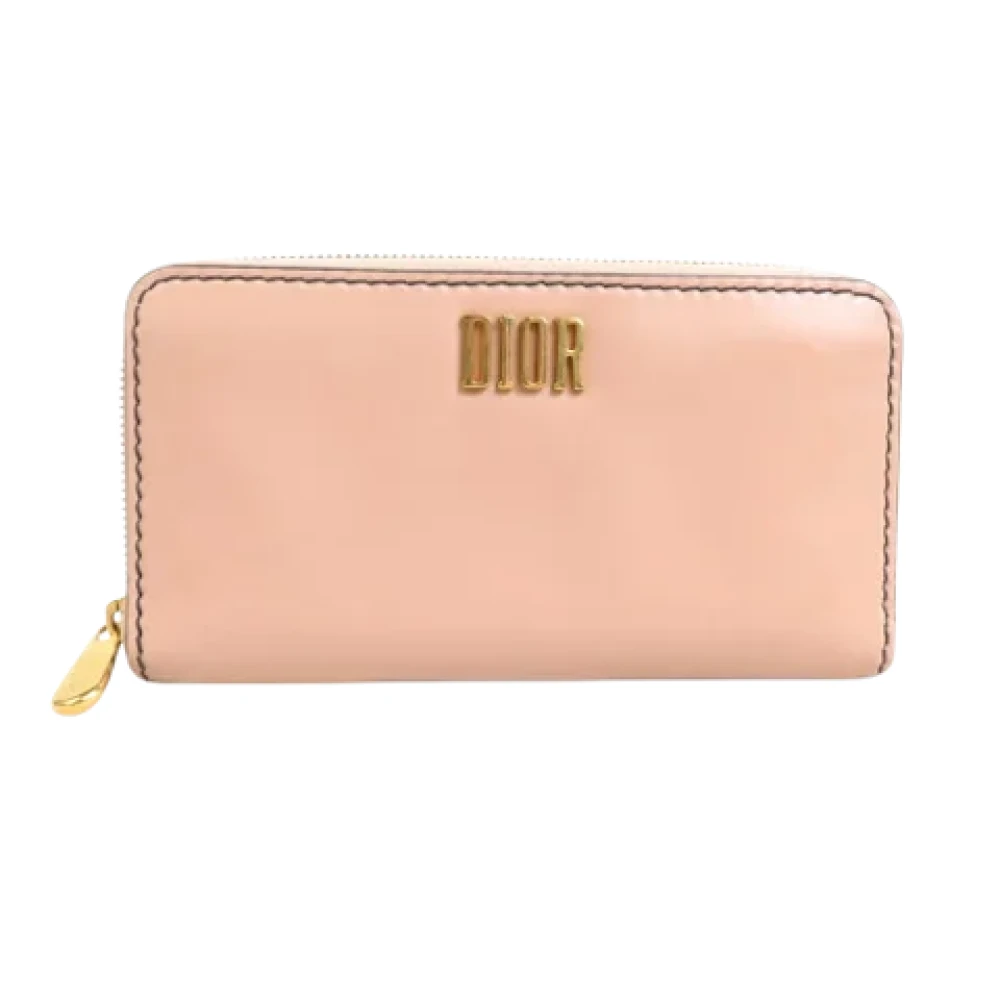 Dior Vintage Pre-owned Leather wallets Pink Dames