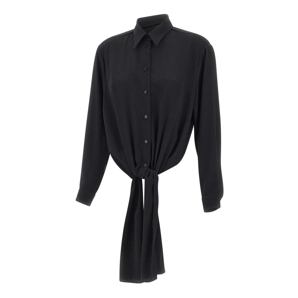 Mm6 Maison Margiela Women's Black Shirts - Shirts - Xs - Blouses & Shirts
