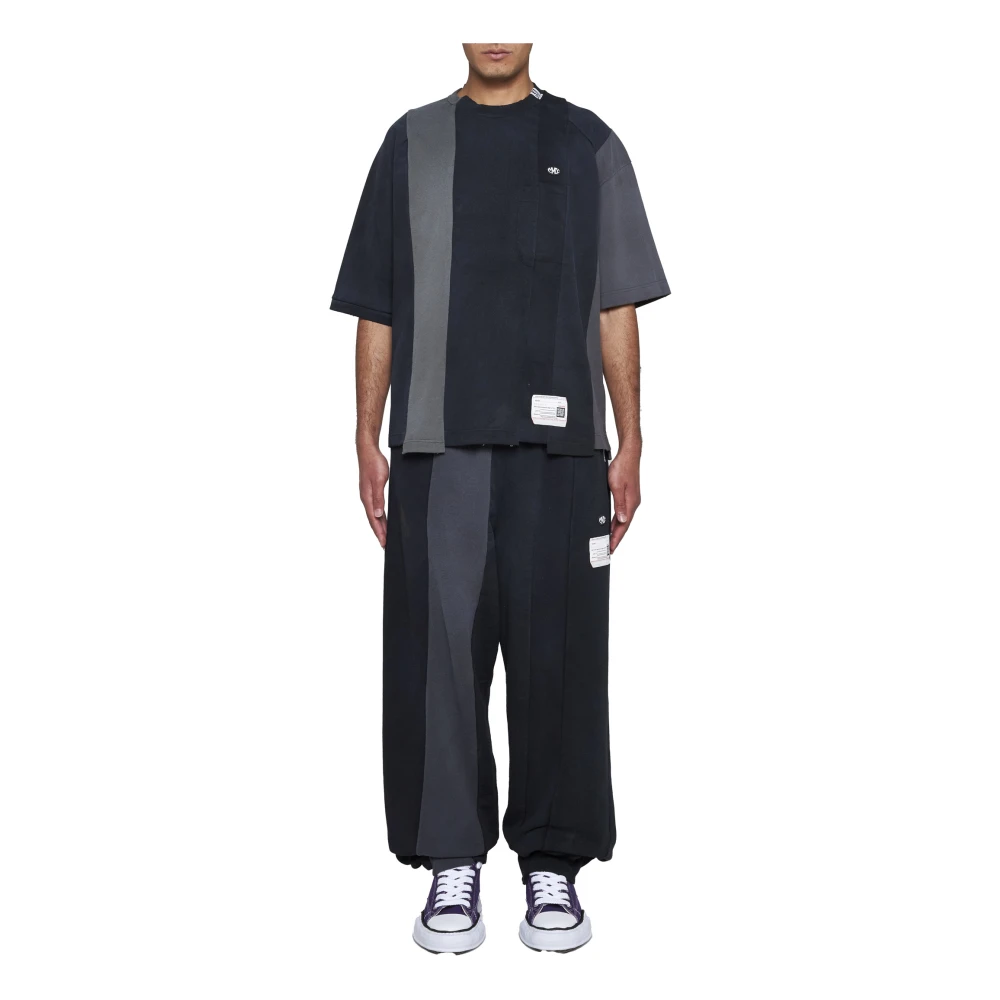Mihara Yasuhiro Zwarte T-shirts en Polos Black Heren