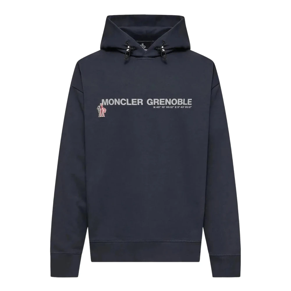 Grenoble Coordinates Logo Cotton Hoodie Men da Size: M, Moncler - Immagine 2