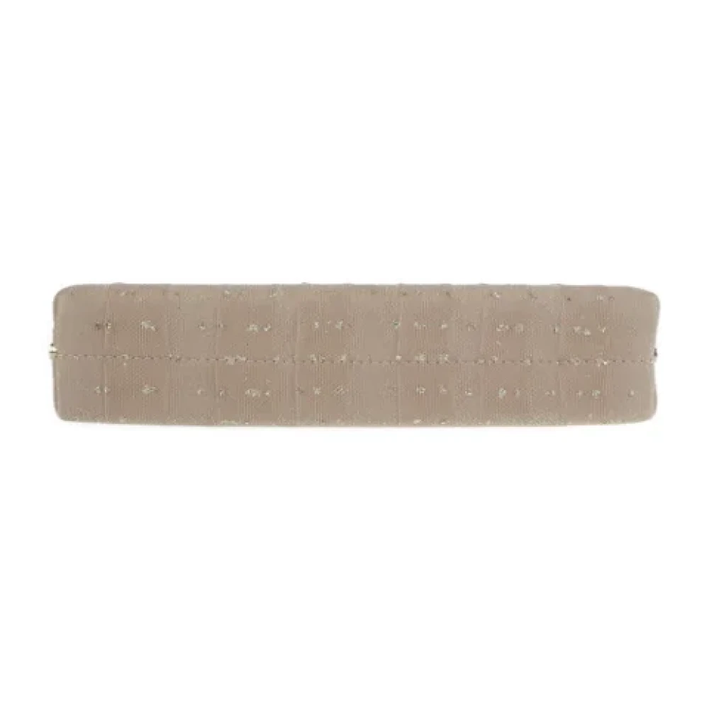 Jimmy Choo Pre-owned Fabric shoulder-bags Beige Dames