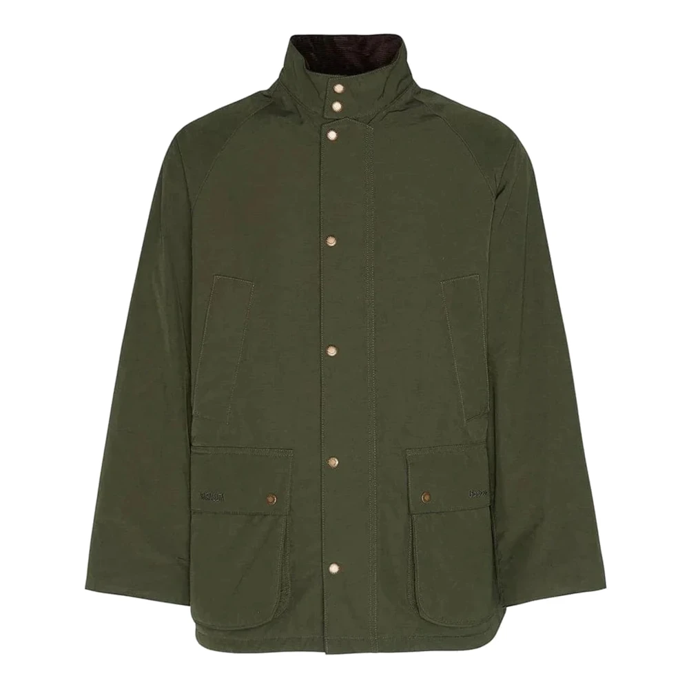 Baracuta Groene Gewaxte Gewatteerde Jas Green Heren