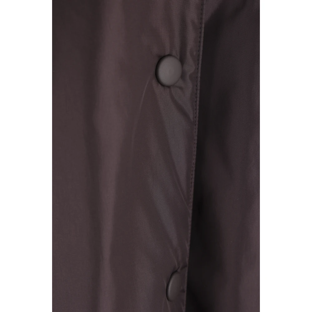 Aspesi Bruine Nylon Thermore Jas Shirt Brown Dames
