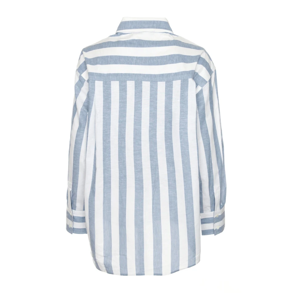 Anine Bing Oversized linnen overhemd White Dames