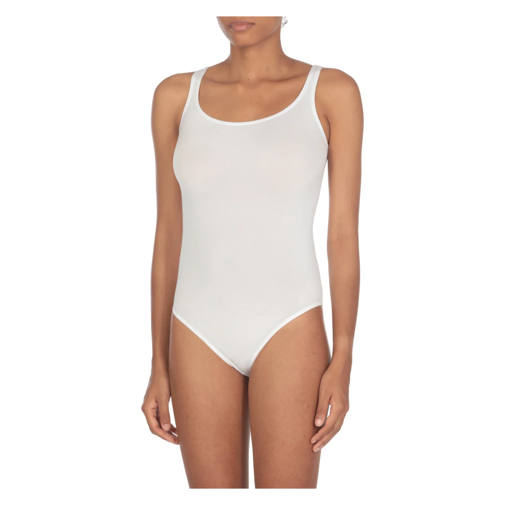 Wolford Witte Mouwloze Top van Katoenmix White Dames