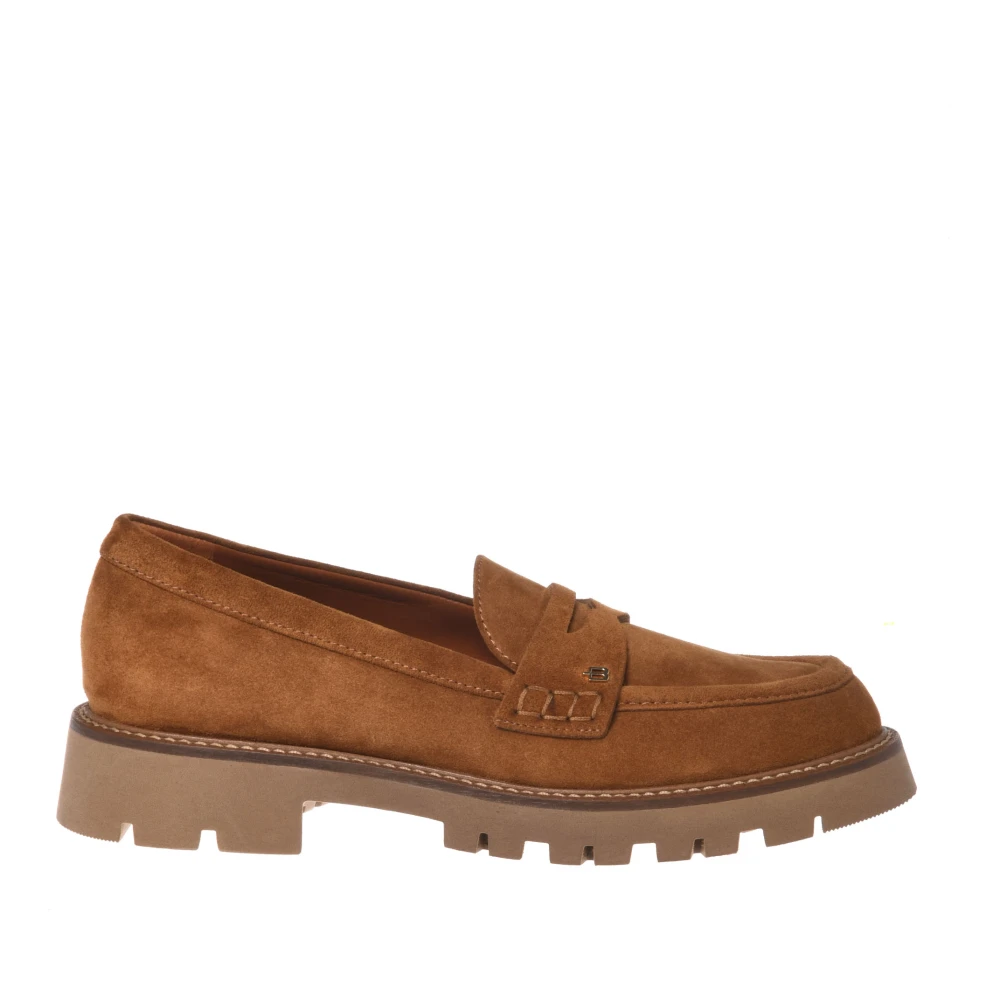Baldinini Women's Brown Suede Loafer - Loafers - 7 Uk - Shoes