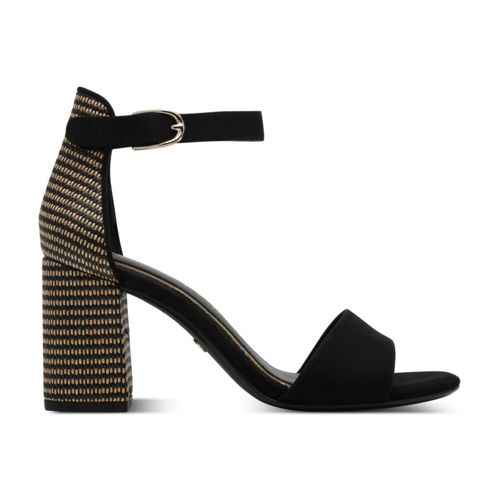 Tamaris Women's Black High Heel Sandals, 8 Uk, Flat Sandal Heel