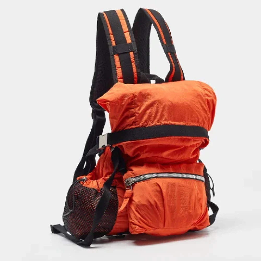 Bottega Veneta Vintage Pre-owned Fabric backpacks Orange Heren