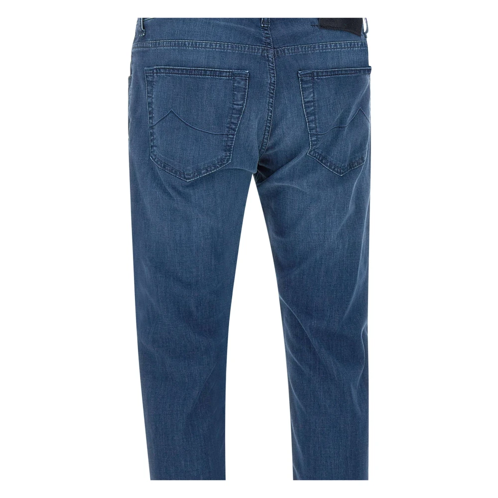 Jacob Cohën Blauwe Stretch Denim Jeans Blue Heren