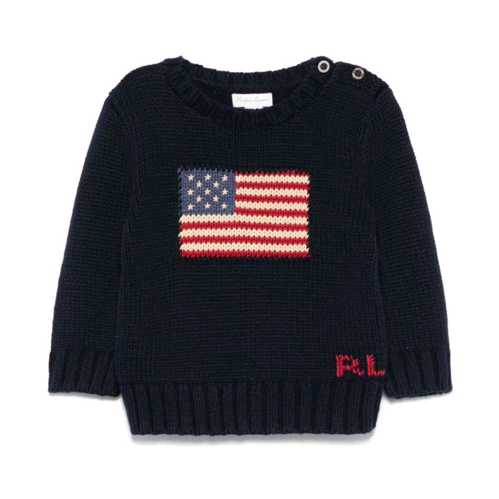 Polo Ralph Lauren Boys Blue Sweatshirt For Aw25 - Kids Knitwear - 12 M - Kids