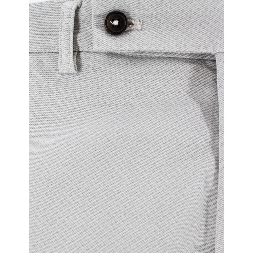 Berwich Slim Fit Katoenen Broek Gray Heren