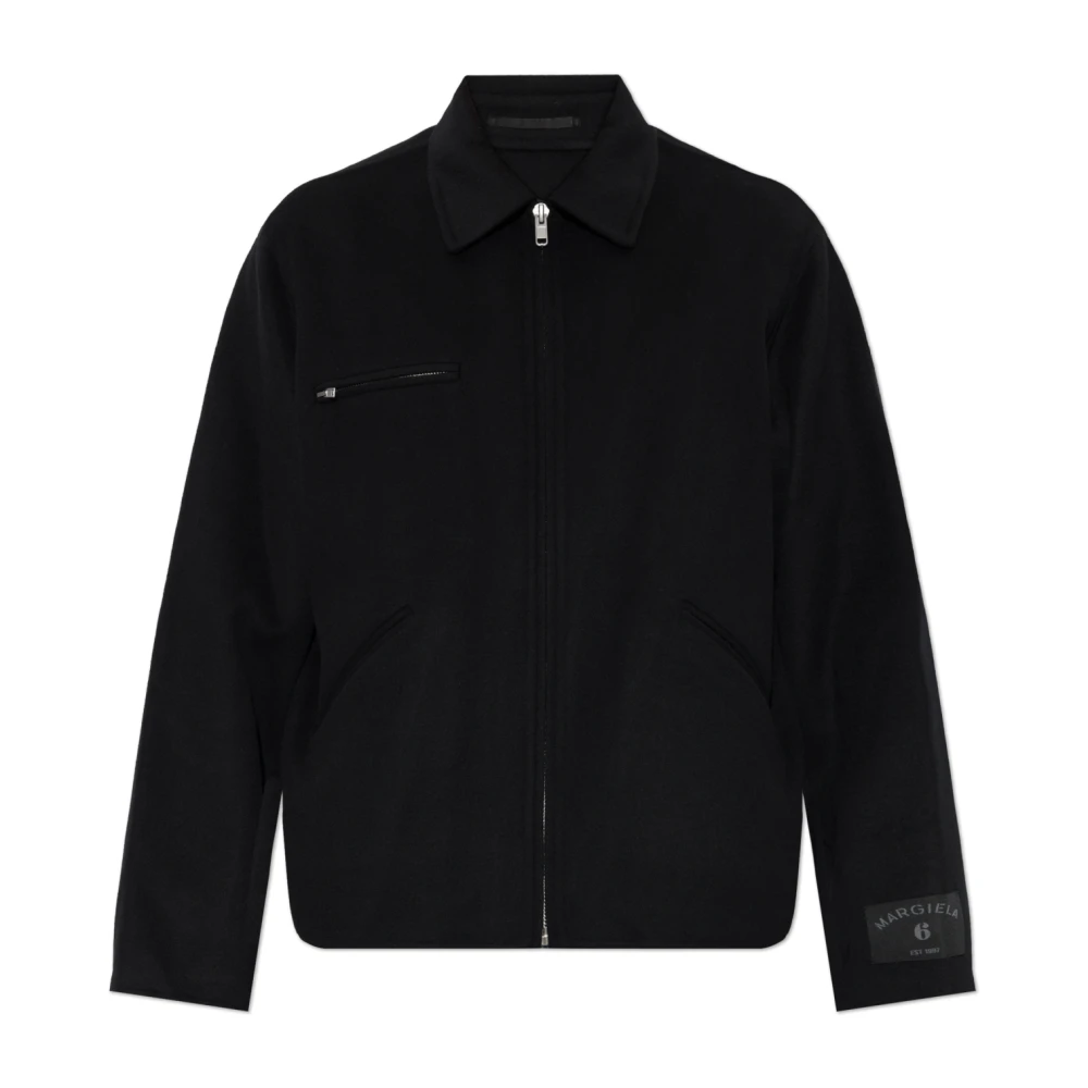 Mm6 Maison Margiela Herren Schwarz Jacken, K, Xlgröße: