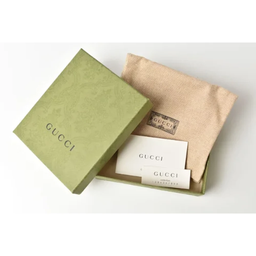 Gucci Vintage Pre-owned Leather wallets Black Dames