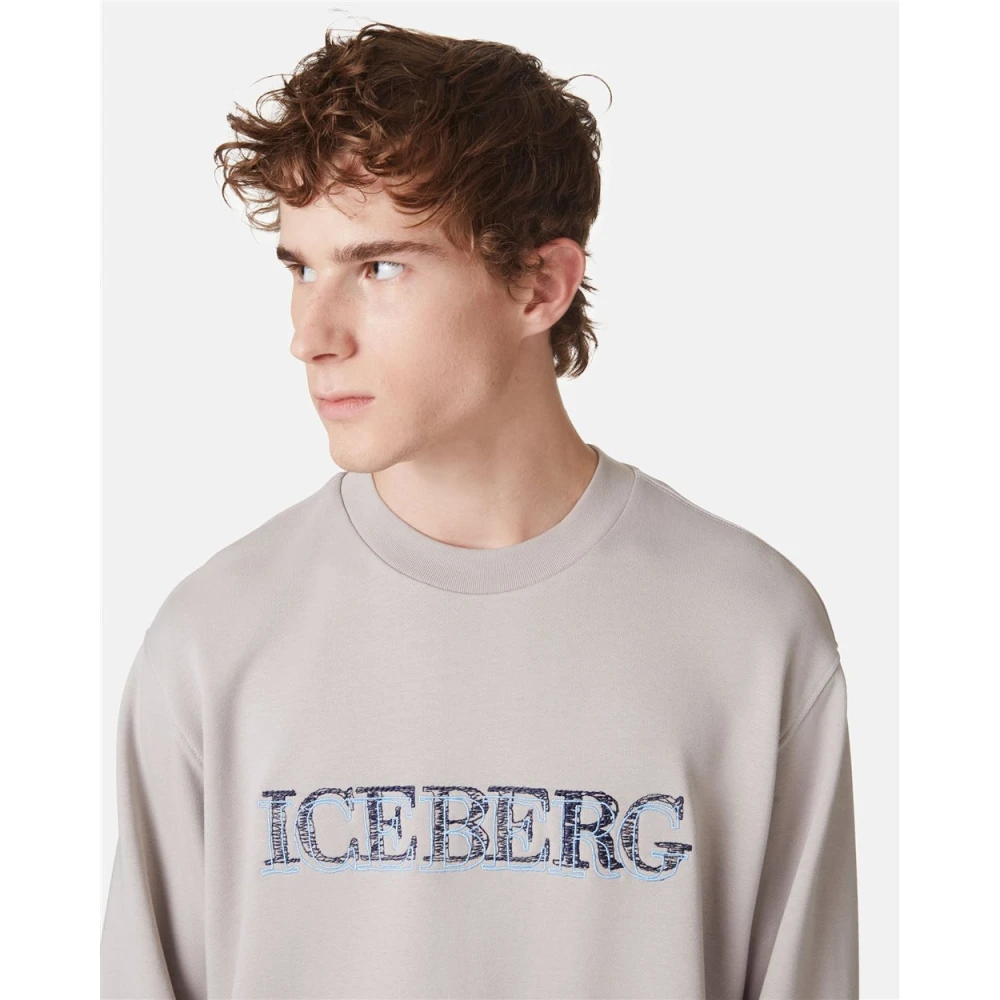 Iceberg Sweatshirt met logo Gray Heren